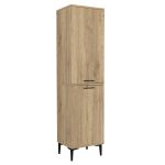 Ντουλάπι με καλάθι απλύτων Singa Megapap χρώμα sepet oak 45x40x180εκ. - Image 4