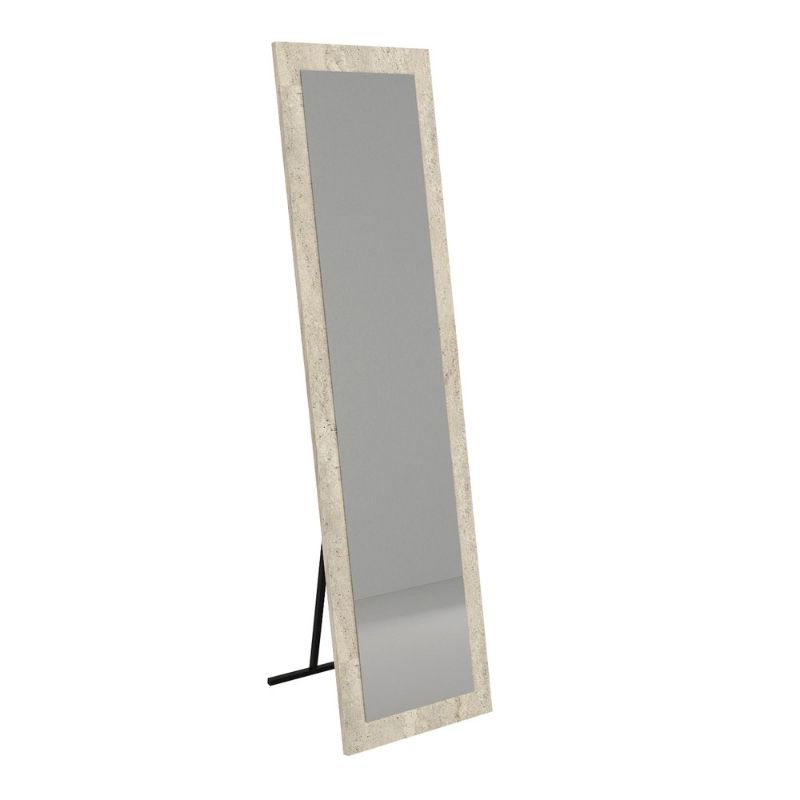 GP042-03993-0 Καθρέπτης δαπέδου - τοίχου Lalu Μegapap χρώμα travertine 40x150εκ. - Image 1