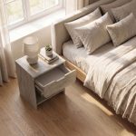 Κομοδίνο Mida Megapap χρώμα travertine 45x40x52εκ. - Image 4