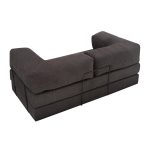 Καναπές - κρεβάτι Comfort Megapap τριθέσιος υφασμάτινος χρώμα ανθρακί 190x95x75εκ. - Image 5