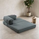 Καναπές - κρεβάτι Comfort Megapap διθέσιος υφασμάτινος χρώμα μέντα 140x95x75εκ. - Image 2