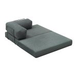 Καναπές - κρεβάτι Comfort Megapap διθέσιος υφασμάτινος χρώμα μέντα 140x95x75εκ. - Image 5