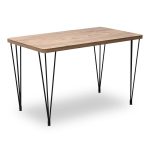 Σετ τραπεζαρία 5τμχ Roger - Chiara Megapap Mdf - ύφασμα χρώμα ακακίας - πράσινο 120x70x75εκ. - Image 4