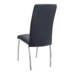 Σετ τραπεζαρία 5τμχ Darlen - Alma Megapap χρώμα sapphire oak - μαύρο 125x72x74εκ. - Image 3