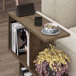 Τραπεζάκι βοηθητικό Homemania Megapap χρώμα ανοιχτό καρυδί 60x20x60εκ. - Image 3