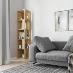 Βιβλιοθήκη γωνιακή Piano Megapap χρώμα sapphire oak 31,4x31,4x158,9εκ. - Image 3