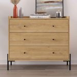 Συρταριέρα Malta Megapap χρώμα sapphire oak 94x40x80,1εκ. - Image 3