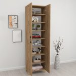 Ντουλάπα - Παπουτσοθήκη Lilly Megapap χρώμα pine oak 49x32x178εκ. - Image 2
