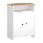 Παπουτσοθήκη - Ντουλάπι Efsun Megapap χρώμα λευκό - sapphire oak 62x35x86εκ. - Image 5