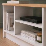 Έπιπλο τηλεόρασης Bahama Megapap χρώμα λευκό - sapphire oak 120x35x46,5εκ. - Image 3