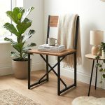Καρέκλα τραπεζαρίας Maysa Megapap χρώμα μαύρο - pine oak 40,2x42,5x84,7εκ. - Image 2