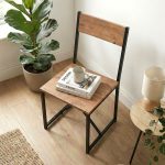 Καρέκλα τραπεζαρίας Maysa Megapap χρώμα μαύρο - pine oak 40,2x42,5x84,7εκ. - Image 3