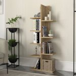 Βιβλιοθήκη Tree Megapap χρώμα sapphire oak 45x21,4x121,8εκ.