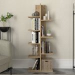 Βιβλιοθήκη Tree Megapap χρώμα sapphire oak 45x21,4x121,8εκ. - Image 2