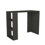 Γραφείο εργασίας Netenia Megapap χρώμα ανθρακί 90x40x74εκ. - Image 4
