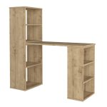 Γραφείο εργασίας πολυμορφικό Last Megapap χρώμα sapphire oak 119x44,7x123εκ. - Image 6
