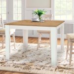 Τραπέζι Darlen Megapap χρώμα λευκό - sapphire oak 110x72x74εκ. - Image 3