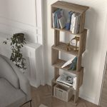 Βιβλιοθήκη Alvina Megapap χρώμα καρυδί 45x19,6x158,8εκ. - Image 3