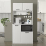 Έπιπλο κουζίνας Tuco 2 Megapap χρώμα λευκό 90x40x180εκ. - Image 4