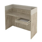 Γραφείο υποδοχής - reception Wilko Megapap με LED χρώμα travertine - sandstone 113,6x42x110εκ. - Image 8