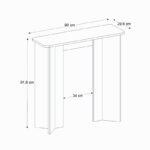 Κονσόλα Mara Megapap χρώμα travertine 90x29,6x91,8εκ. - Image 10