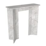 Κονσόλα Mara Megapap χρώμα λευκό εφέ μαρμάρου 90x29,6x91,8εκ. - Image 5