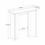Κονσόλα Mara Megapap χρώμα λευκό εφέ μαρμάρου 90x29,6x91,8εκ. - Image 7