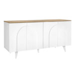 Μπουφές Bono Megapap χρώμα λευκό - sepet oak 150x45x74,6εκ. - Image 5
