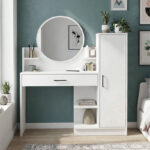 Τουαλέτα με καθρέπτη Andera Megapap χρώμα λευκό 123,9x35x144,4εκ. - Image 3