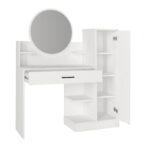 Τουαλέτα με καθρέπτη Andera Megapap χρώμα λευκό 123,9x35x144,4εκ. - Image 8