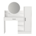 Τουαλέτα με καθρέπτη Andera Megapap χρώμα λευκό 123,9x35x144,4εκ. - Image 9