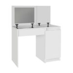 Τουαλέτα με καθρέπτη Huma Megapap χρώμα λευκό 90x45x118,2εκ. - Image 8