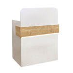 Γραφείο υποδοχής - reception Telmos Megapap με LED χρώμα λευκό - sapphire oak 90x43,6x119,2εκ. - Image 7